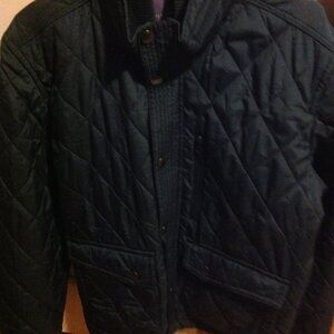 Ted Baker Men's Quilted Navy Bomber Jacket - Extra Large (EU5) - Good Condition